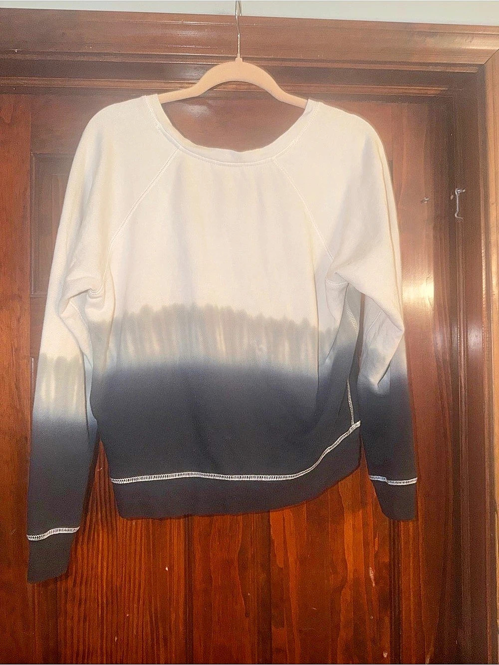 Rails Reeves Dip Dye Sweatshirt Color Block Long Sleeve Medium
